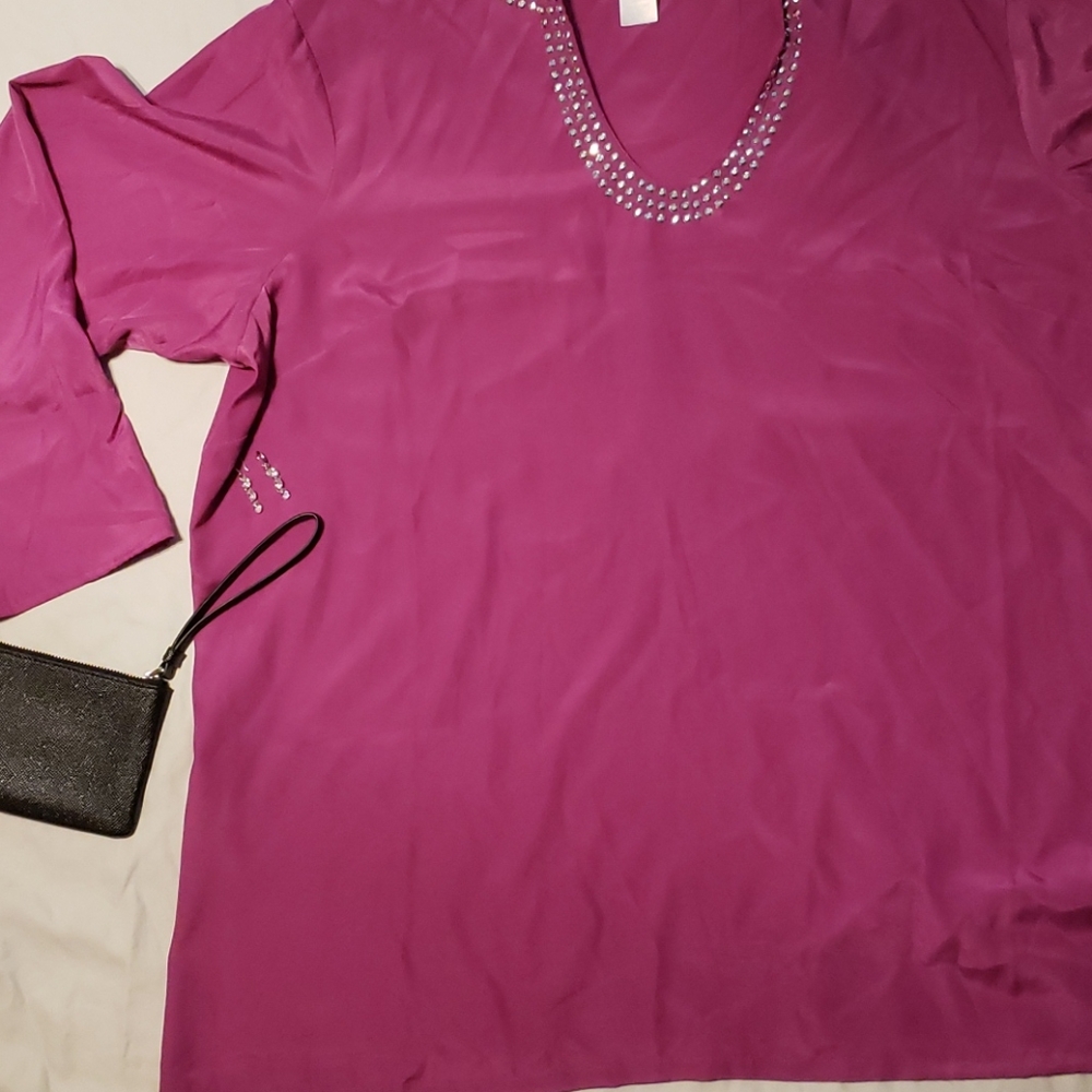 Avon Tunic Silky Pink Jewel neck - Picture 5 of 8